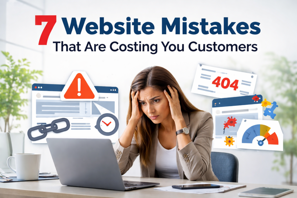 7 Website Mistakes That Are Costing You Customers